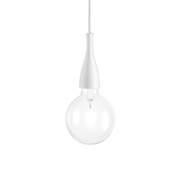 009360 Lampa wisząca minimal sp1 white Ideal Lux - Mega RABATY w koszyku %