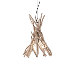 129600 Lampa wisząca driftwood sp1 wood Ideal Lux - Mega RABATY w koszyku %