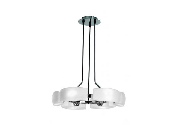 Lampa wisząca FIONA 6 biały - chrom AZ0123 Azzardo