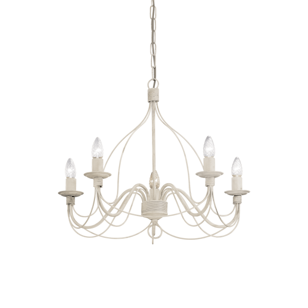 005881 Lampa wisząca corte sp5 antique white Ideal Lux - Mega RABATY w koszyku %