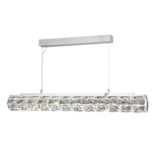 5861CC Remy LED Bar Lampa wisząca - Chrome & Clear kryształ Trim Searchlight