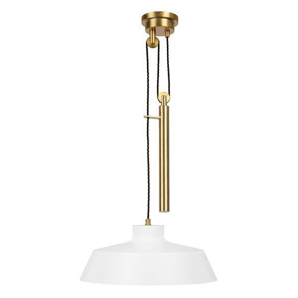 FE-CANDOR-P Lampa wisząca Candor 1 – matowa biel Elstead - Mega RABATY w koszyku %