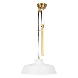 FE-CANDOR-P Lampa wisząca Candor 1 – matowa biel Elstead - Mega RABATY w koszyku %