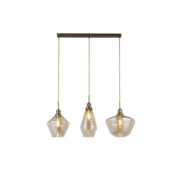 5424-3AB Mia 3Lt Bar Lampa wisząca - antyczny mosiądz & Champagne szkło Searchlight
