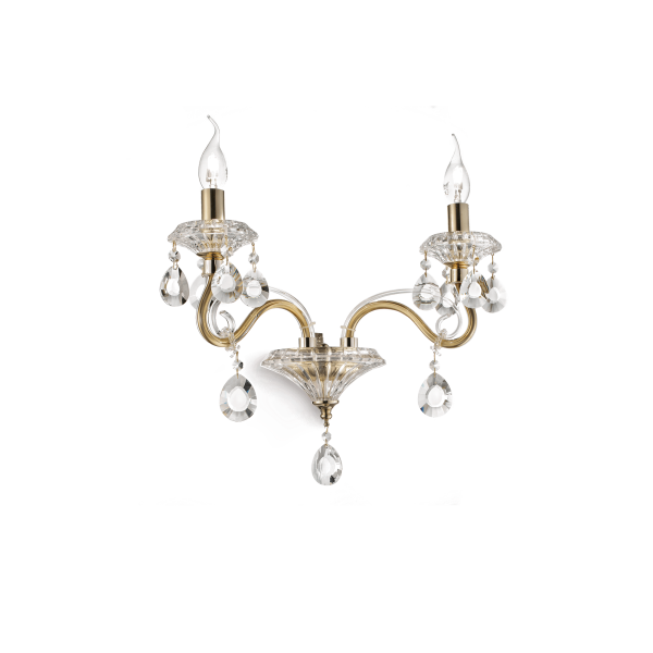 087757 Kinkiet negresco ap2 gold Ideal Lux - Mega RABATY w koszyku %
