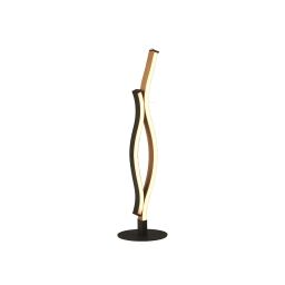 EU32101-1BK Bloom Swirl LED Lampa stołowa - czarny With drewno Effect Searchlight