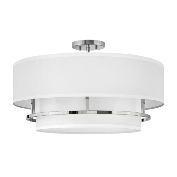 HK-GRAHAM-L-PN Lampa wisząca Graham – 4 źródła światła – Polerowany nikiel Elstead - Mega RABATY w koszyku %
