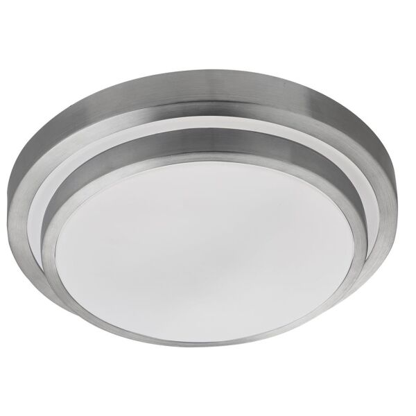7402-34 Cork LED 2 Tier Flush - IP44 -Aluminium with biały Shade Searchlight