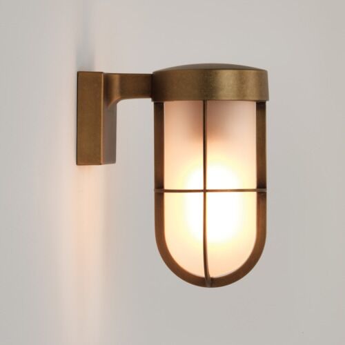 1368008 Kinkiet Cabin Wall Frosted Antique Brass Astro  - rabaty 13% w koszyku