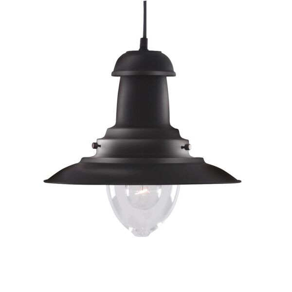 4301BK Fisherman Lampa wisząca - czarny Metal Searchlight