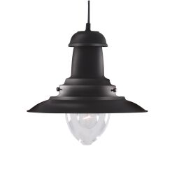 4301BK Fisherman Lampa wisząca - czarny Metal Searchlight