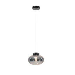 P0515 Lampa Wisząca Moonstone Smoke Glass+black Marble Maxlight 