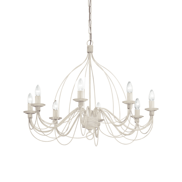 005898 Lampa wisząca corte sp8 antique white Ideal Lux - Mega RABATY w koszyku %