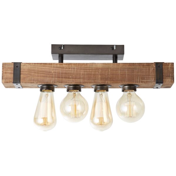 93721/76 Lampa sufitowa Woodhill 4-płomieniowa antyczna / czarna