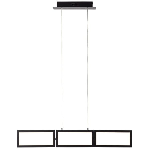 G99495/06 Ranut LED Lampa wisząca 3flg czarny Brilliant