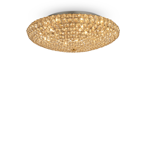 073262 Plafon king pl9 gold Ideal Lux - Mega RABATY w koszyku %