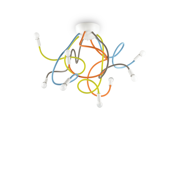 159010 Plafon multiflex pl8 multicolor Ideal Lux - Mega RABATY w koszyku %