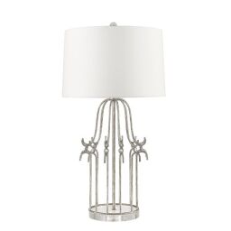 GN-STELLA-TL-SV Lampa stołowa Stella 1 – postarzane srebro Elstead - Mega RABATY w koszyku %