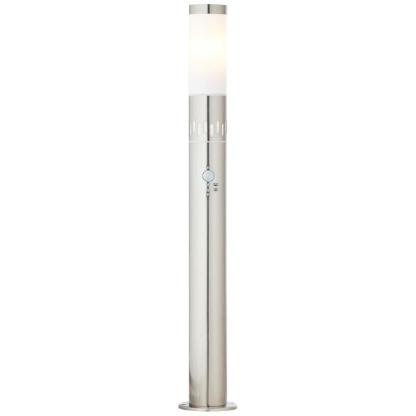 96413/82 Lampa podłogowa zewnętrzna Leigh 80cm ze stali nierdzewnej z czujnikiem ruchu Brilliant
