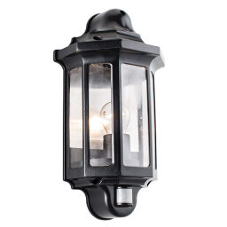 1818PIR Traditional PIR half lantern IP44 60W Saxby - MEGA rabaty w koszyku %