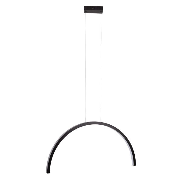 P0519 Lampa Wisząca Trio Arc I Matt Black Maxlight 