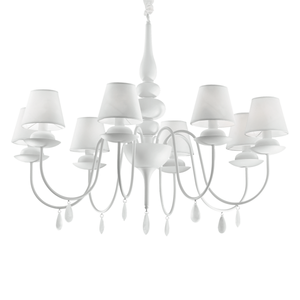 035574 Lampa wisząca blanche sp8 white Ideal Lux - Mega RABATY w koszyku %