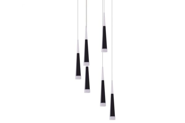 Lampa wisząca BRINA 6 czarna AZ0956 Azzardo