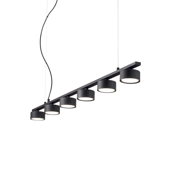 235486 Lampa wisząca minor linear sp6 black Ideal Lux - Mega RABATY w koszyku %