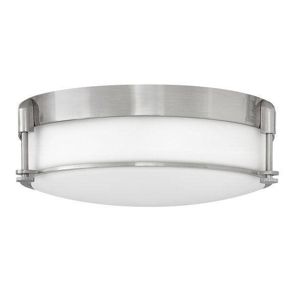 HK-COLBIN-F-M-BN Colbin 3 Light Medium Flush Mount — nikiel szczotkowany Elstead - Mega RABATY w koszyku %