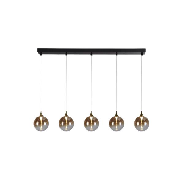 76410-5BK Alchemy Black 5 Light Ceiling Pendant Light Searchlight