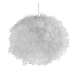 70393WH Feather Non-Elec Shade (Shade Only) Searchlight