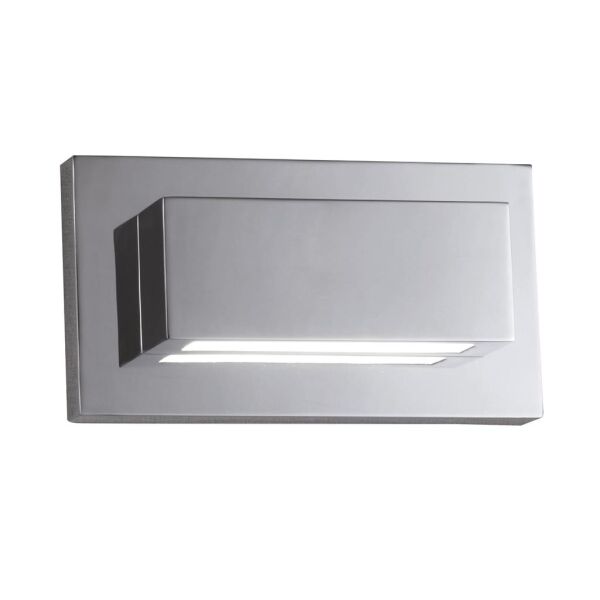 1752CC Ledge LED góra-dółlight Kinkiet - Chrome & szkło Searchlight