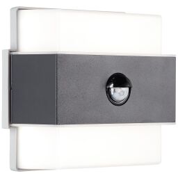 G96388/63 Zewnętrzny kinkiet LED Archie z czujnikiem ruchu, antracyt Brilliant