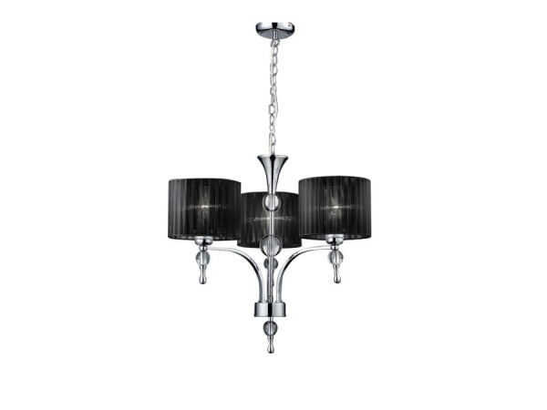 Lampa wisząca IMPRESS 3 czarna AZ0498 Azzardo