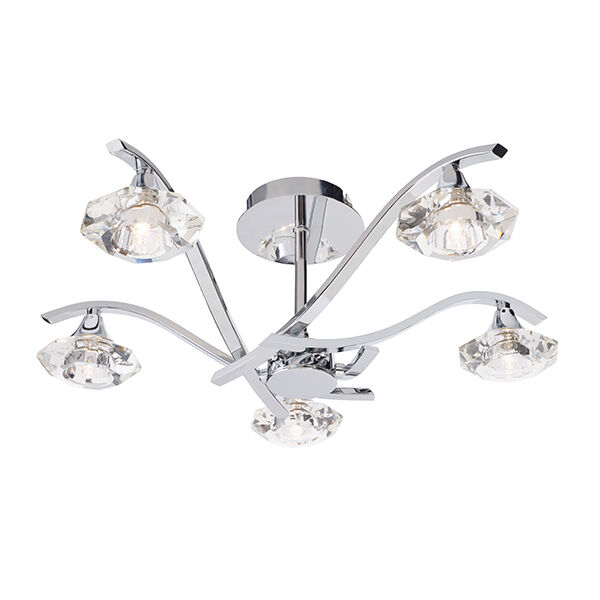 LANGELLA-5CH Plafon Langella 5  semi flush Endon - MEGA rabaty w koszyku %