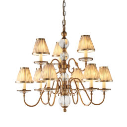 70820 Tilburg antique brass 9lt lampa wisząca Interiors1900 - MEGA rabaty w koszyku %