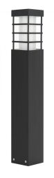 RADO II 2 BL Lampa stojąca słupek czarny SU-MA - Mega RABATY W KOSZYKU %