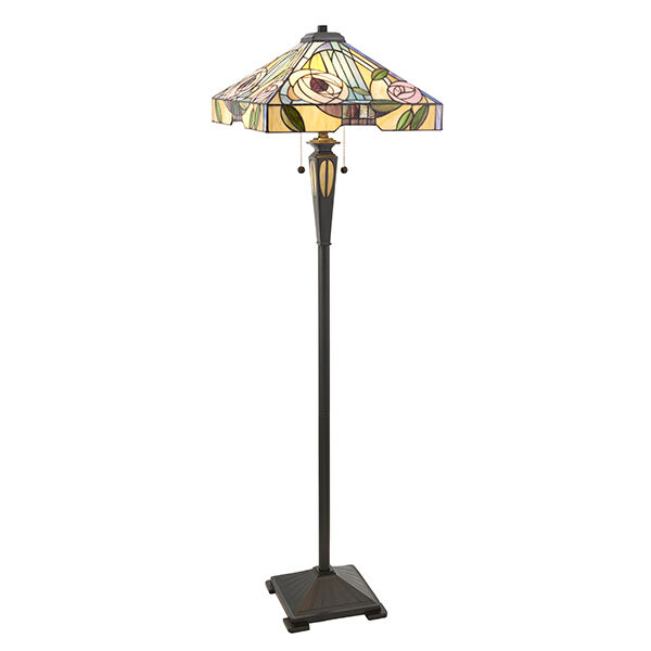 64383 Tiffany Willow 2lt lampa stojąca Interiors1900 - MEGA rabaty w koszyku %