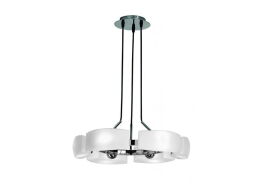 Lampa wisząca FIONA 8 biały - chrom AZ0154 Azzardo