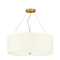 DL-PEARCE22-5LT-IV-AB Lampa wisząca 56 cm Pearce – 5 źródeł światła – Postarzany mosiądz Elstead - Mega RABATY w koszyku %