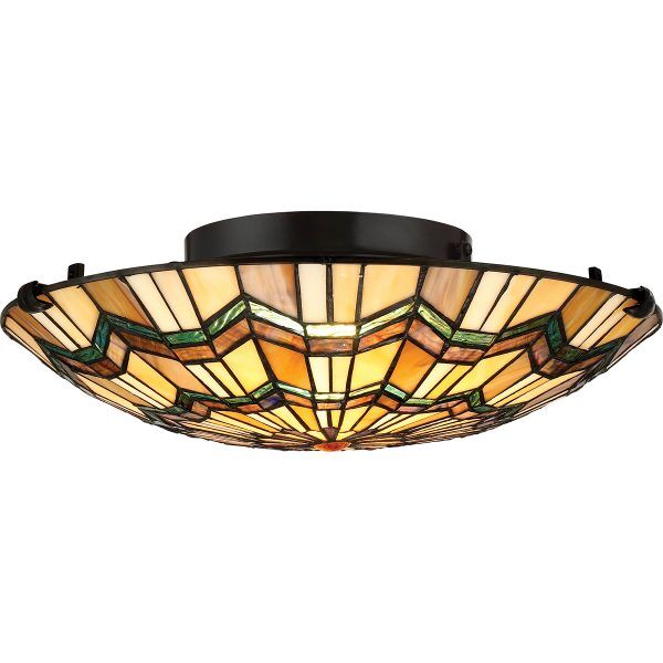 QZ-ALCOTT-F Lampa sufitowa Alcott 2 Light Elstead - Mega RABATY w koszyku %