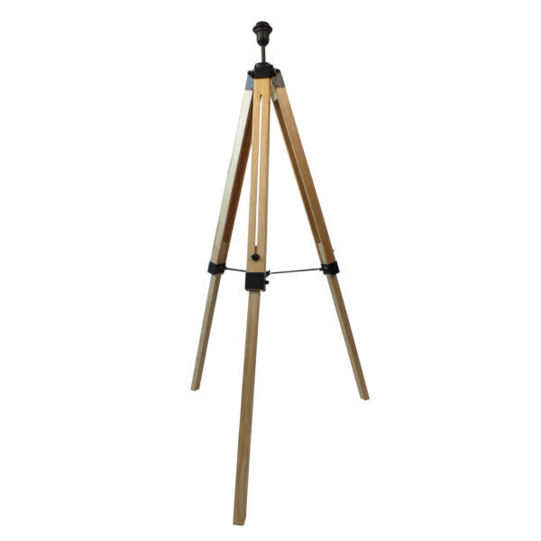 WOODLAND-FL-NW Lampa podłogowa Woodland – 1 źródło światła – Naturalne drewno Elstead  - Mega RABATY w koszyku %