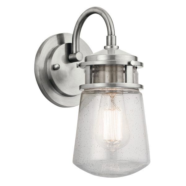 KL-LYNDON2-S-BA Latarnia ścienna Lyndon 1 Light – szczotkowane aluminium Elstead - Mega RABATY w koszyku %