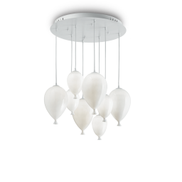 100883 Lampa wisząca clown sp8 white Ideal Lux - Mega RABATY w koszyku %