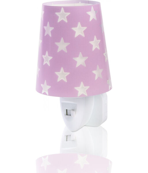 81215L Dziecięca LED Lampka nocna Stars fioletowa Dalber - rabaty 8% w koszyku
