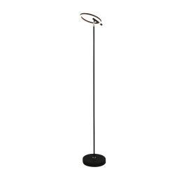 EU32803BK Space LED Floor Lamp, Black Metal Searchlight