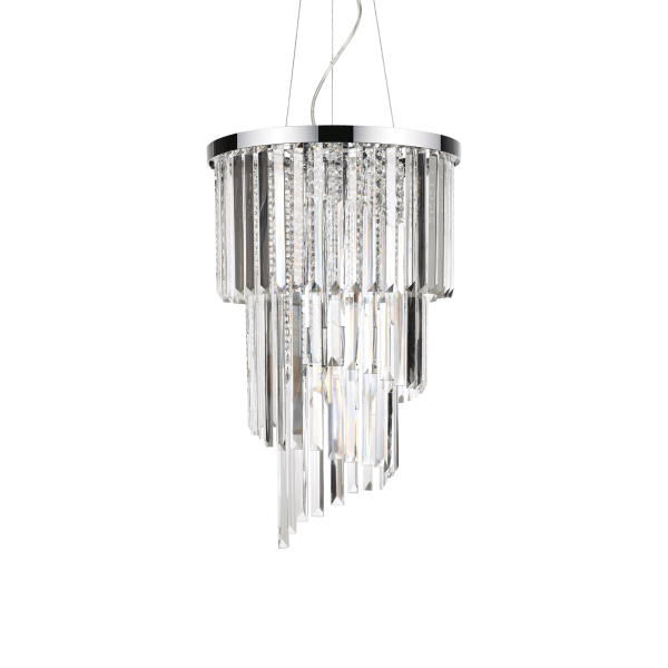 117737 Lampa wisząca carlton sp8 chrome Ideal Lux - Mega RABATY w koszyku %
