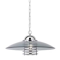 1300CC Hattie Lampa wisząca - Chrome & Smoked szkło Shade Searchlight
