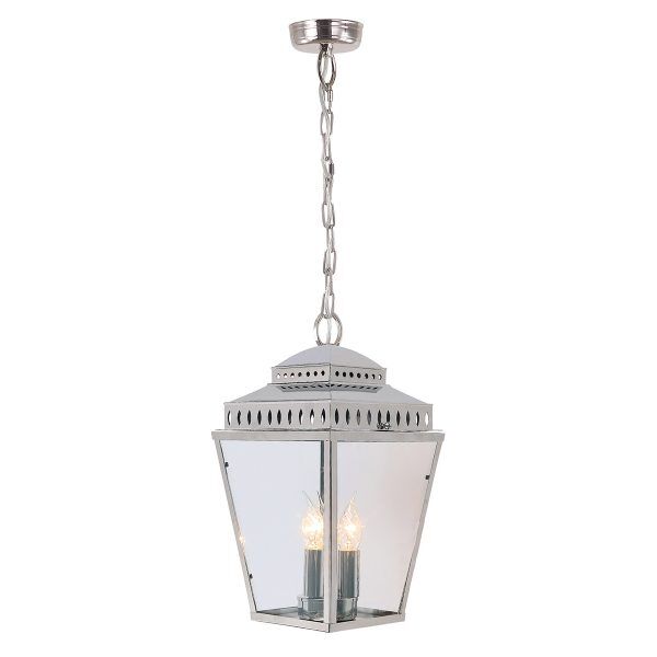 MANSION-HOUSE8-PN Mansion House 3 Light Chain Lantern – polerowany nikiel Elstead - Mega RABATY w koszyku %