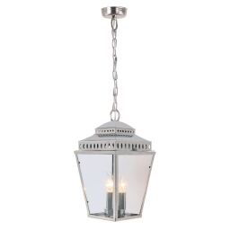 MANSION-HOUSE8-PN Mansion House 3 Light Chain Lantern – polerowany nikiel Elstead - Mega RABATY w koszyku %